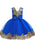 Flower Girl Dresses V-Neck Tulle Short Sleeves Knee Length Princess Silhouette Embroidered Kids Party Dresses