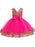 Flower Girl Dresses V-Neck Tulle Short Sleeves Knee Length Princess Silhouette Embroidered Kids Party Dresses