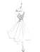 Short Wedding Dress V Neck Sleeveless A Line Tea Length Straps Bridal Gowns