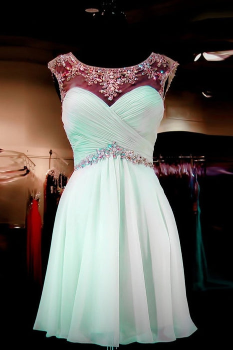 Short/Mini Beading Short Prom Homecoming Dress - Prom Dresses