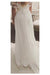 Simple A-Line Appliques Ivory Chiffon Beach Wedding Dress - Wedding Dresses