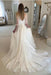 Simple Elegant Chiffon Beach with Wrap Sleeves Unique Wedding Dress - Wedding Dresses