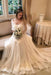 Simple Elegant Chiffon Beach with Wrap Sleeves Unique Wedding Dress - Wedding Dresses