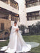 Simple Jewel Long Sleeve A-line Wedding Dresses - wedding dresses