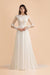 Simple Long Sleeves Lace Floor Length Boho Wedding Dresses - Ivory - wedding dresses