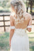 Simple Off the Shoulder Beach with Beading Waist Ivory Wedding Dress - Wedding Dresses