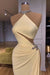 Simple Sleeveless Long Evening Dress Mermaid Prom Dress with Side Slit - Prom Dresses