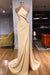 Simple Sleeveless Long Evening Dress Mermaid Prom Dress with Side Slit - Prom Dresses
