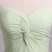 Simple Sweetheart Chiffon Prom Dress Long Pleated Sleeveless Bridesmaid Dresses - Prom Dresses