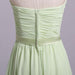 Simple Sweetheart Chiffon Prom Dress Long Pleated Sleeveless Bridesmaid Dresses - Prom Dresses