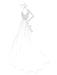 Simple Wedding Dress A Line V Neck Long Sleeve Floor Length Chiffon Lace Beach Wedding Dresses
