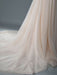 Simple Wedding Dress A Line V Neck Sleeveless Applique Beaded Floor Length Bridal Dresses