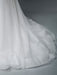 Simple Wedding Dress Lace V Neck Sleeveless Lace Mermaid Bridal Dresses With Train