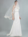 Simple Wedding Dress Sheath Sweetheart Neck Long Sleeves Beaded Bridal Dresses With Train
