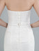 Simple Wedding Dress Strapless Sleeveless Lace Mermaid Bridal Gowns With Train