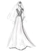 simple wedding dresses 2021 chiffon a line v neck sleeveless lace beaded bridal gowns with train
