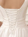 Simple Wedding Dresses Ivory Wedding Dress Knee-Length Backless Straps Lace Bridal Dress