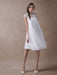 Simple Wedding Dresses Short Empire Waist Lace Tulle Cap Sleeve Pregnant Bridal Dress