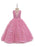 Flower Girl Dresses Jewel Neck Polyester Sleeveless Ankle-Length Ball Gown Bows Formal Kids Pageant Dresses