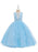 Flower Girl Dresses Jewel Neck Polyester Sleeveless Ankle-Length Ball Gown Bows Formal Kids Pageant Dresses