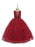 Flower Girl Dresses Jewel Neck Polyester Sleeveless Ankle-Length Ball Gown Bows Formal Kids Pageant Dresses