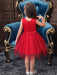 Flower Girl Dresses Designed Neckline Sleeveless Embroidered Kids Social Party Dresses