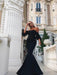 Sleeveless Off-The-Shoulder Floor-Length With Ruffles Satin Dresses - Prom Dresses