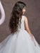 Flower Girl Dresses Jewel Neck Tulle Sleeveless Sweep Princess Silhouette Embroidered Formal Kids Pageant Dresses