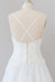 Spaghetti Strap Applique Tulle A-line Wedding Dress - Wedding Dresses