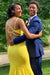 Spaghetti Strap V Neck Sleeveless Open Back Floor Length Prom Dresses - Prom Dresses
