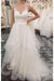 Spaghetti Straps Beach Tulle Appliques Wedding Dress - Wedding Dresses