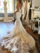 Spaghetti Straps Mermaid Appliqued V-neck Tulle Wedding Dress - Wedding Dresses