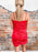 tti Straps Red Satin Short Prom Homecoming Dresses, Short Red Formal Graduation Evening Dresses 