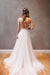 Spaghetti Straps Sleeveless Sweep Train Lace Beach Wedding Dress - Wedding Dresses