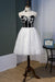 Spaghetti Straps Sweet 16 with Black Top Cute Lace Homecoming Dress - Prom Dresses