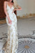 Spaghetti Straps V-neck Mermaid Sparkly Tulle Evening Dress Long Prom Gowns - Prom Dresses