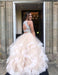 Sparkly Two Piece Long Prom Dress with Open Back Sequined Tulle Party Dresses - Prom Dresses