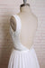 Square Neck Lace Chiffon A-line Wedding Dress - Wedding Dresses