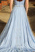 Strapless A Line Satin Prom with Beading Waist Unique Long Evening Dress - Prom Dresses