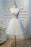 Strapless Homecoming Flower Applique Short Tulle Graduation Dress - Prom Dresses