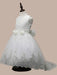 Princess Girl Dress Manadlian Child Girls Wedding Dress Bridesmaid Dress Sequined Strapless Long Skirt Organza 2-12 Years 5 Colors