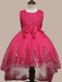 Princess Girl Dress Manadlian Child Girls Wedding Dress Bridesmaid Dress Sequined Strapless Long Skirt Organza 2-12 Years 5 Colors