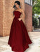 Strapless Sleeveless Floor-Length A-line With Ruffles Satin Dresses - Prom Dresses