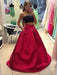 Strapless Sleeveless Tulle Floor-Length With Beading Two Piece Dresses - Prom Dresses