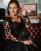 Stunning Princess Black Wedding Dresses with Sleeves - Prom Dresses