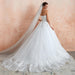 Stylish Strapless Appliques Tulle Wedding Dress - Wedding Dresses