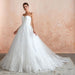 Stylish Strapless Appliques Tulle Wedding Dress - Wedding Dresses