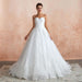 Stylish Strapless Appliques Tulle Wedding Dress - Wedding Dresses