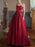 Sweetheart Neck Burgundy Satin Long Prom Dresses with Pocket, Long Burgundy Formal Graduation Evening Dresses 