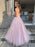 Sweetheart Neck Open Back Pink Lace Long Prom Dresses, Pink Lace Formal Dresses, Pink Evening Dresses 